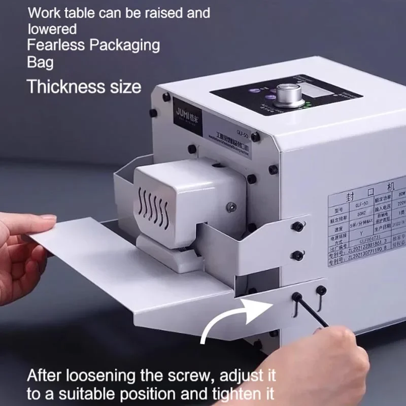 Full-Automatic Continuous Sealing Machine Aluminum Foil Plastic Bag Heat Sealing Machine Small Packaging Machine Food Sealer