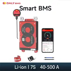 Daly BMS Smart bms 7S 24V Li-ion 40A 60A 100A 150A 200A 250A 300A 400A 500A Bluetooth 18650 Battery With Balance Inverter