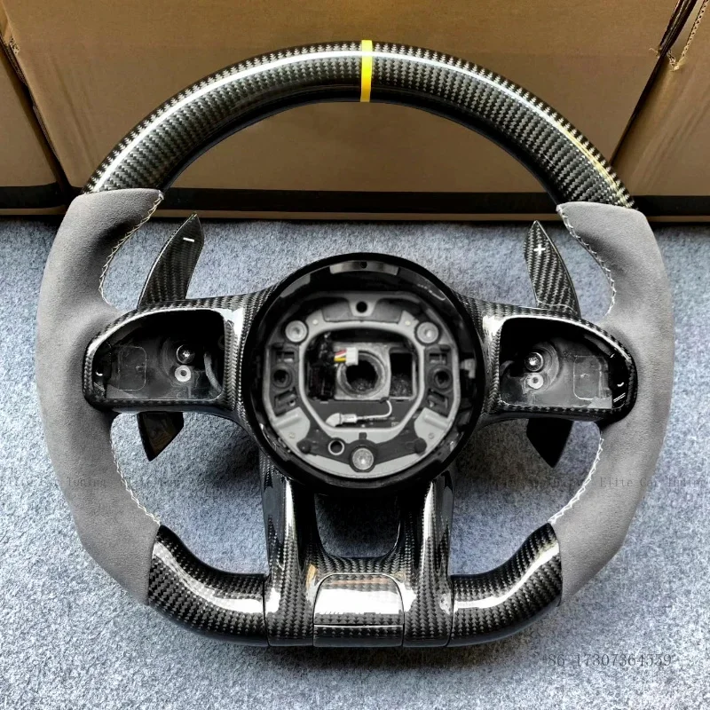 

Carbon Fiber LED Forged Leather Steering Wheel Fit For Mercedes-Benz AMG W212 W213 W216 W217 W253 W204 W205 W221 W222