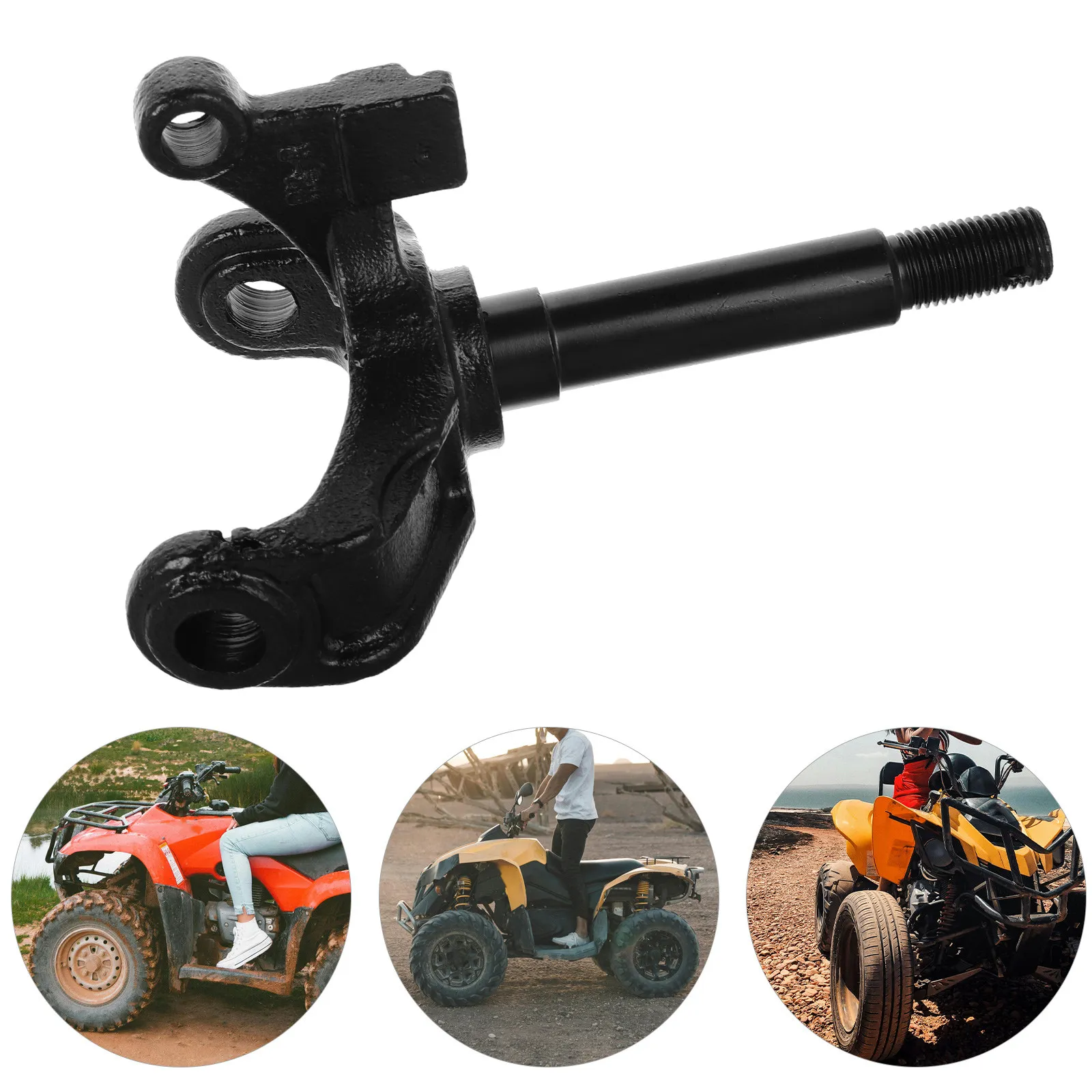 

Right Side Steering Knuckle Spindle Metal Front Steering Strut for Atv Go Kart Offroad Vehicle Front Wheel Drum Brake Arm