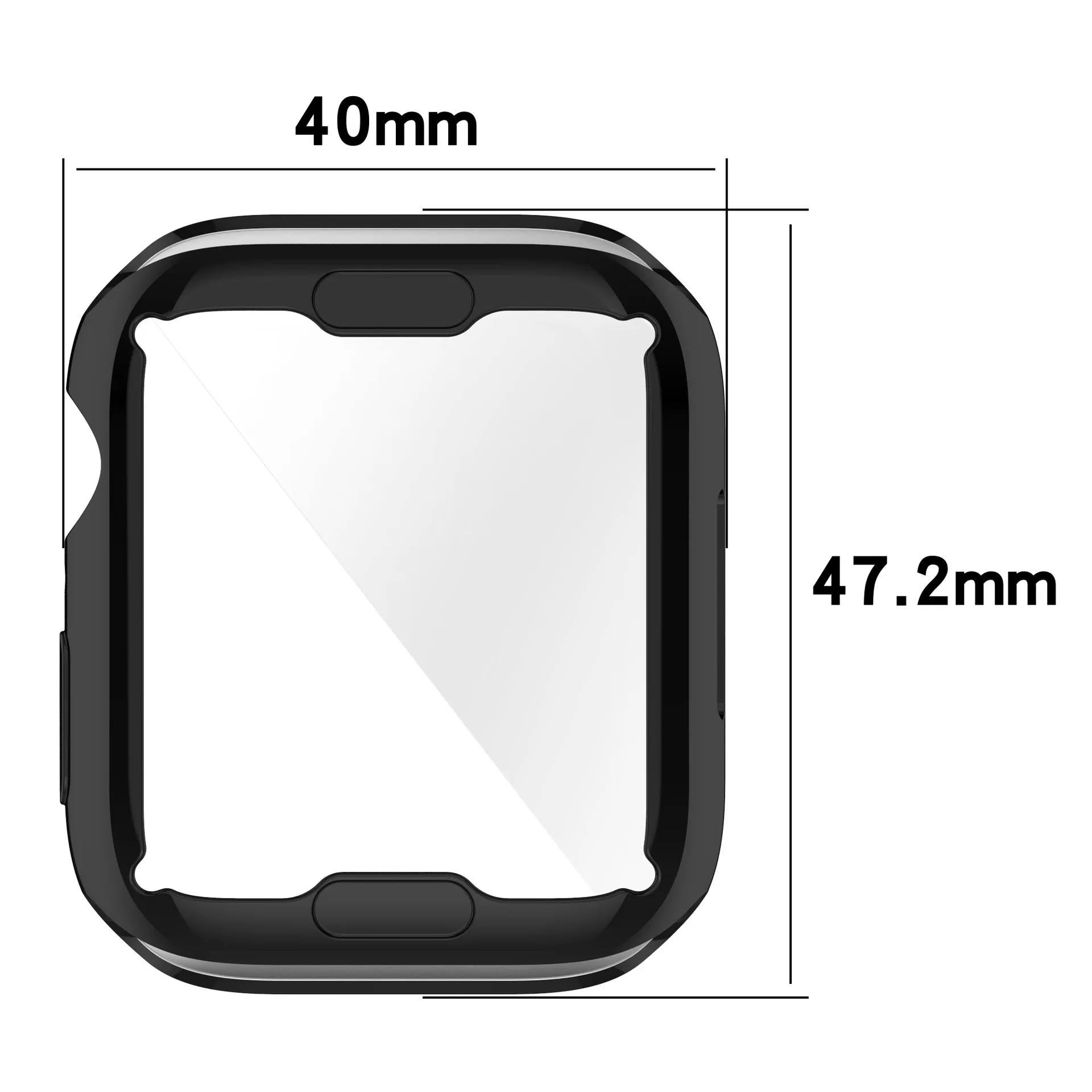 All-Covered Cover Bumper Full Screen Protector For Apple Watch 7 41mm 45mm Protective Case