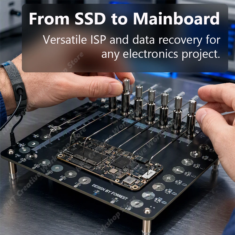 General-Purpose Data Recovery PCB Repair Probe Station Probe-Based Memory Cards Jumper Wires SSD Chips Hard Drive Electronic Tim