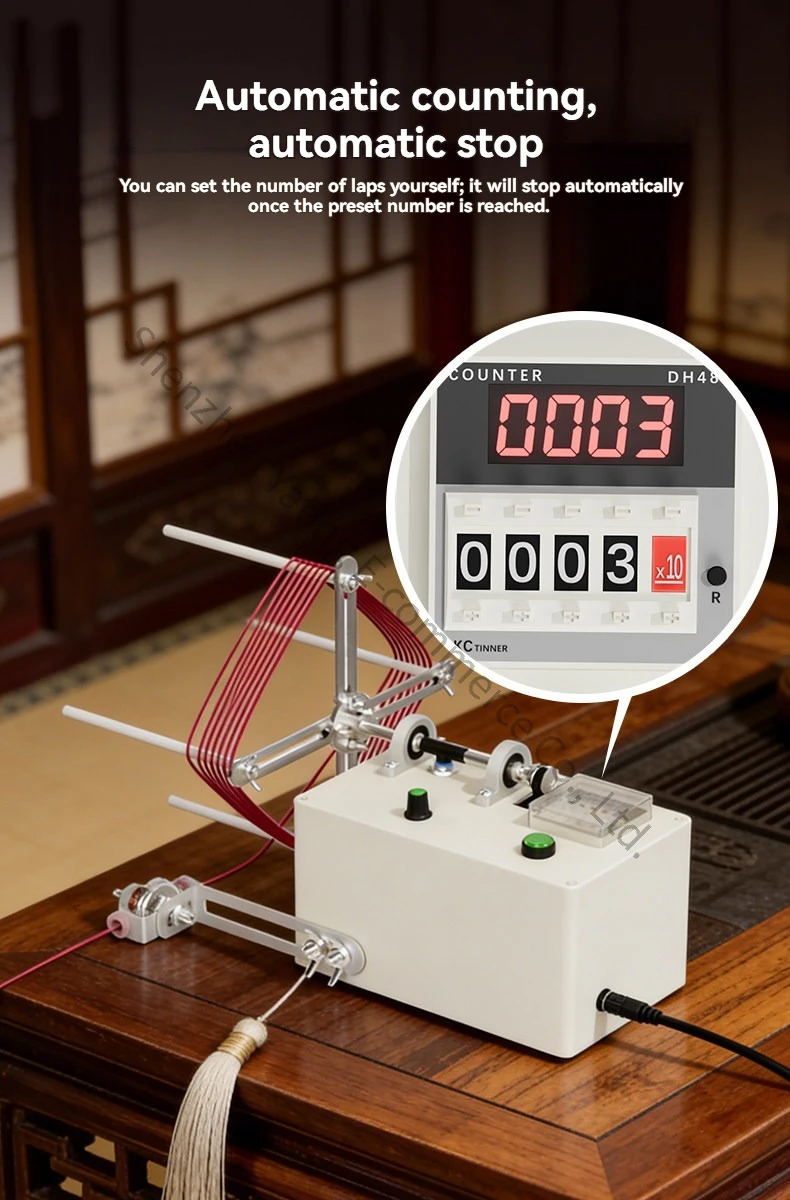 New Electric Winding Machine Automatic Winding Assels Capable of Setting The Number of Turns Speed Regulation Size Adjustment