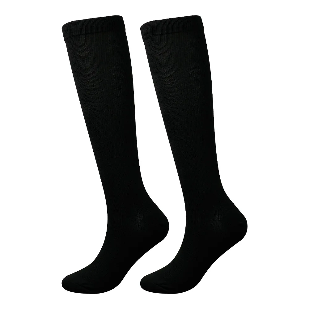 Chaussettes de compression plates en nylon pour le sport en plein air, ULà sauter de course, chaussettes de mollet, fitness, tube long respirant