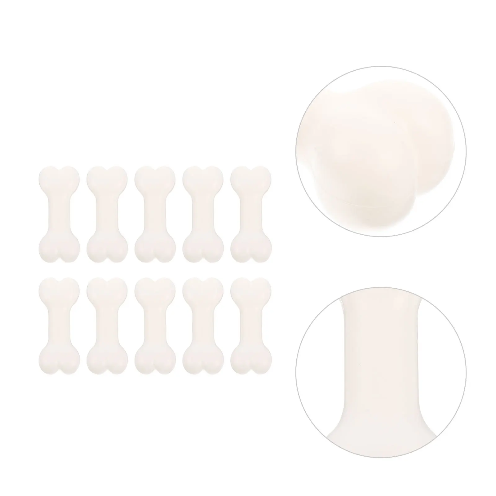 10 Uds. Accesorios de hueso de Halloween, huesos de simulación pequeños de plástico aterradores, suministros de decoración para fiesta en casa, utilería de hueso de Halloween