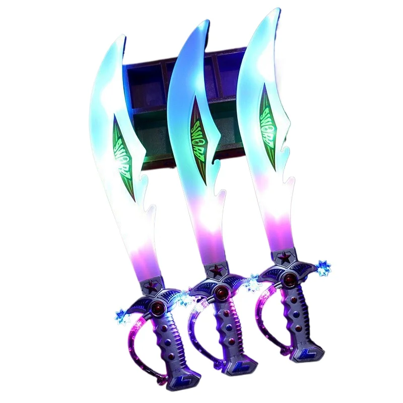 Miecz świetlny z tworzywa sztucznego 56 cm / 22,05 cala, kolorowe rekwizyty modelarskie, akcesoria do gier, artykuły imprezowe, kolekcjonerskie dekoracje ekspozycyjne, zabawki na zewnątrz.