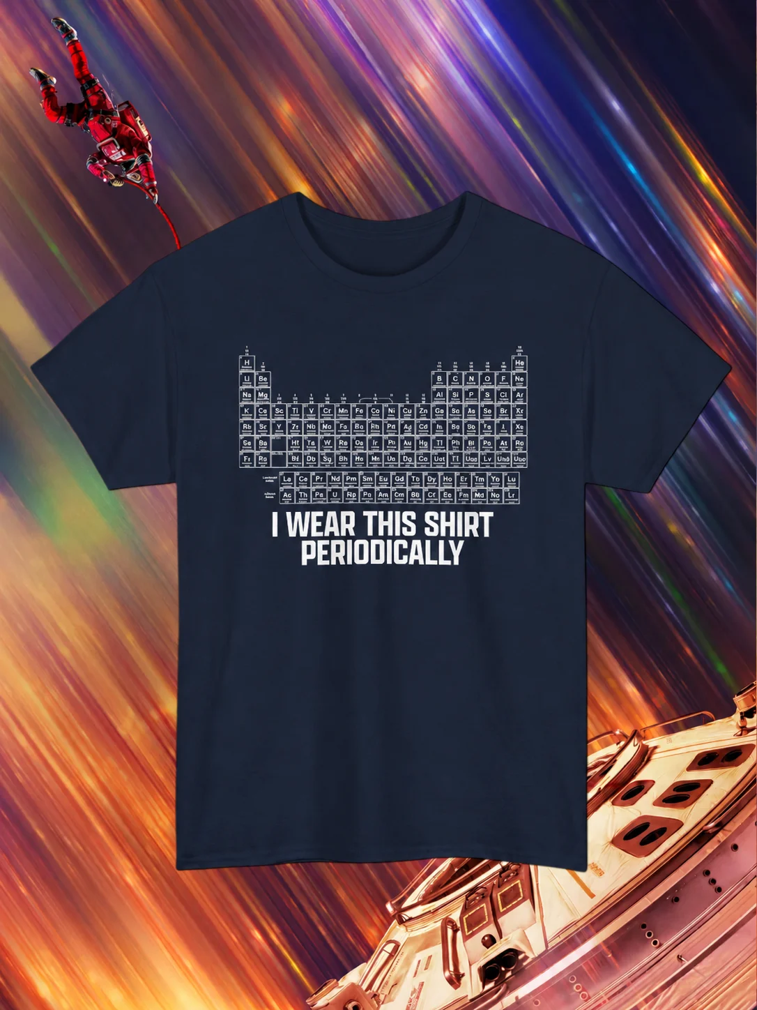 P-Project Hail Mary Ringer T-Shirt, weiß, schwarz, mit Weltraum-Mission-Aufnäher, Sci-Fi-Design, kurzärmelig, Rundhalsausschnitt, Unisex, für Männer und Frauen, Geschenk für Fans. – Detail 4