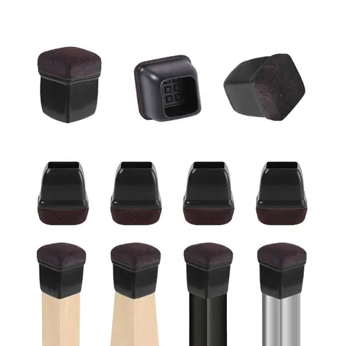 8PCS Chair Leg Floor Protectors Round Silicone Furniture Leg Foot Covers Table Feet Cups For Hardwood Floors Thick Wrap Felt Pad - Image 16