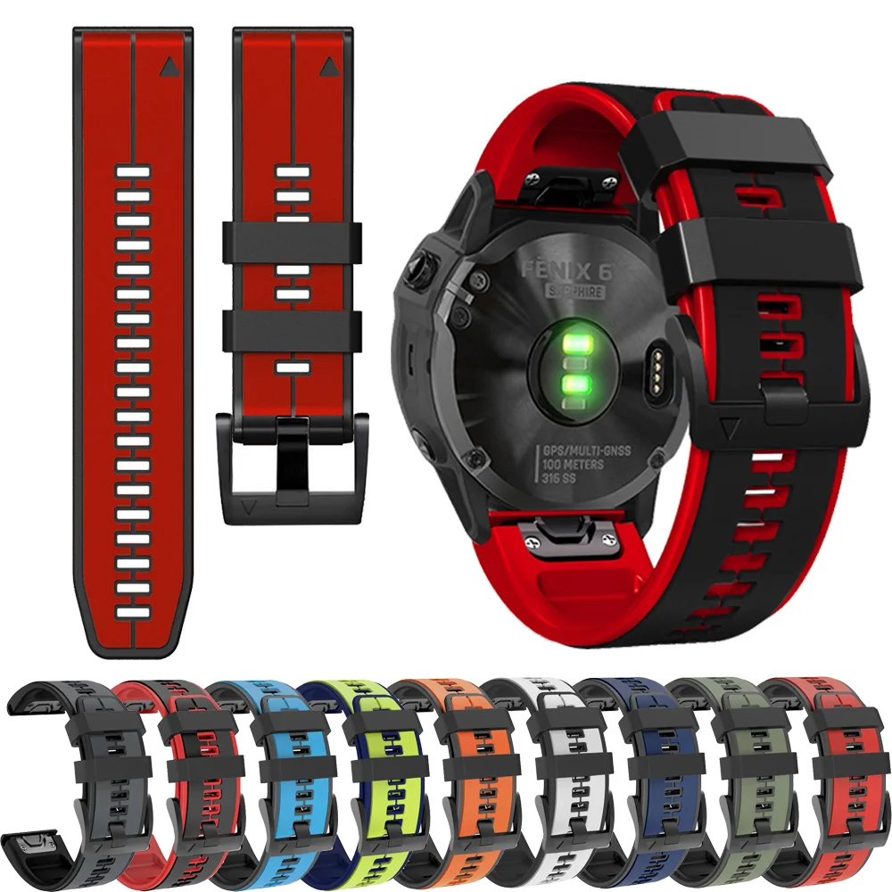 Watch Bands For Garmin Instinct 2X Solar Fenix 8 E 7X 7 6 6X Pro 5 5X Plus Tactix 7 SmartWatch Strap QuickFit 22 26mm Bracelets