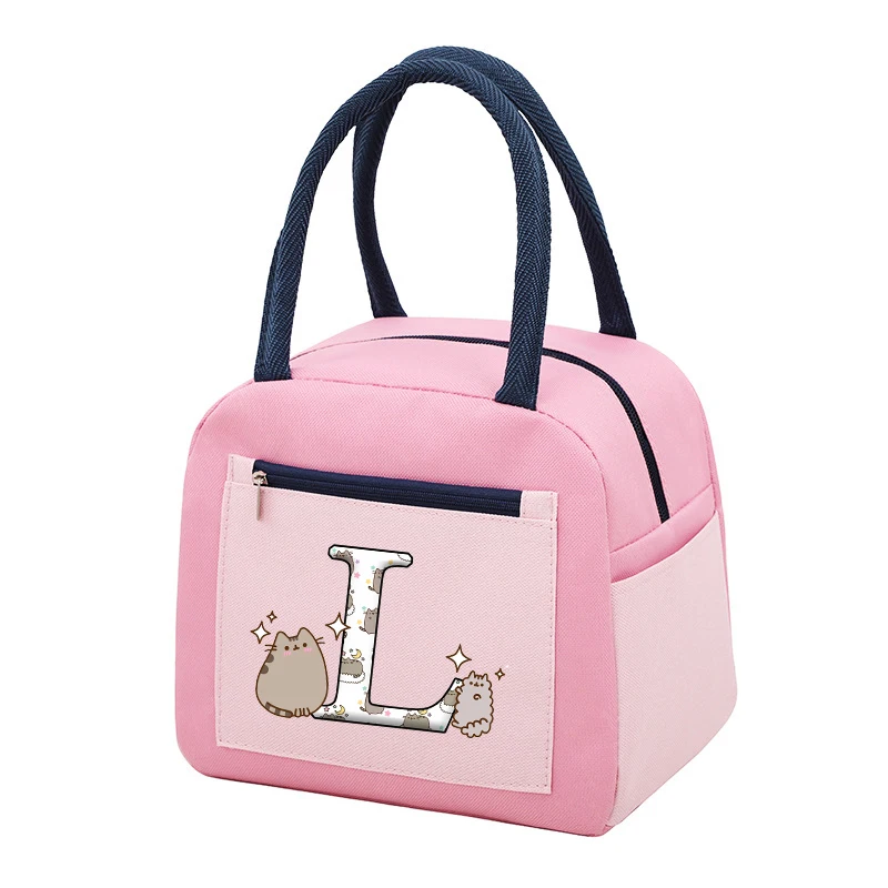 Pusheens Lunch Bag Anime Cartoon stampato scaldavivande borse Picnic portatile all\'aperto borsa di grande capacità forniture da cucina regali