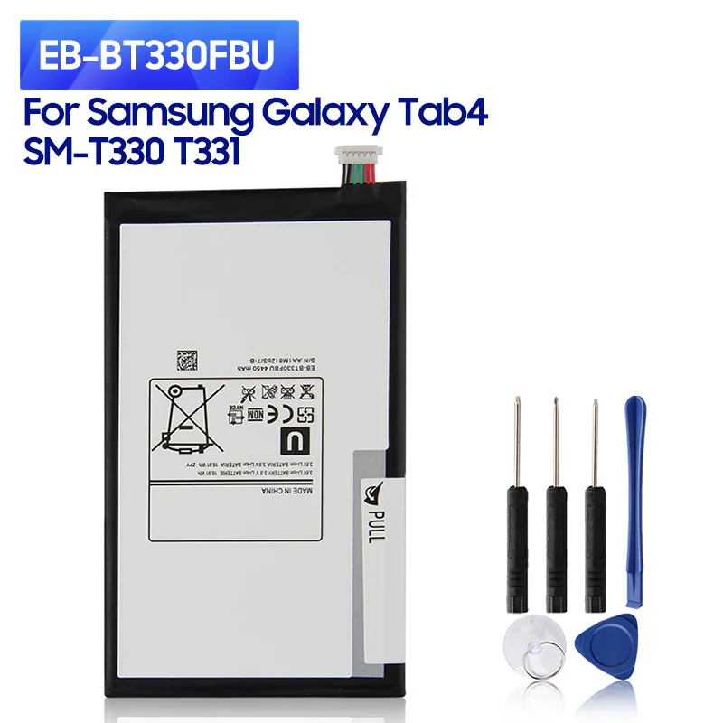 NEW Replacement Battery EB-BT330FBE For Samsung GALAXY Tab4 SM-T330 T331 EB-BT330FBU EB-BT330FBC Battery 4450mAh