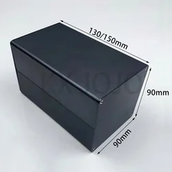 Aluminum Enclosure 90*90*130 Electronic Project PCB Instrument  BlackPower box Supply