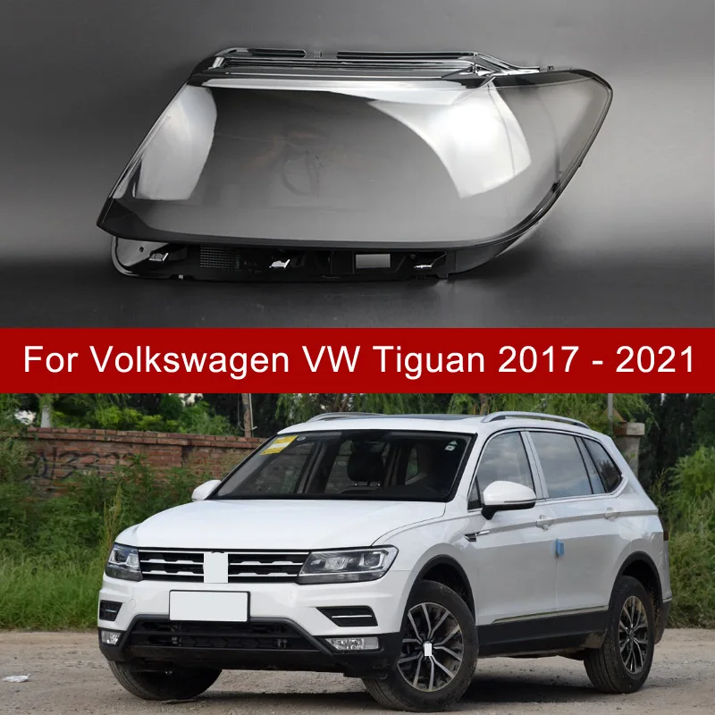 For Volkswagen VW Tiguan L 2017-2021 Headlamp Shell Headlights Cover Transparent Housing Lampshade Auto Lens Glass Lamp Shell