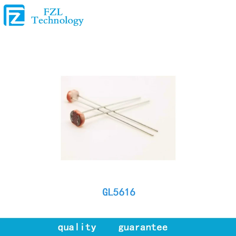 100pcs GL5616 CDS cadmium selenide photoresistor GL56 series diameter 5mm model is sensitive and consistent