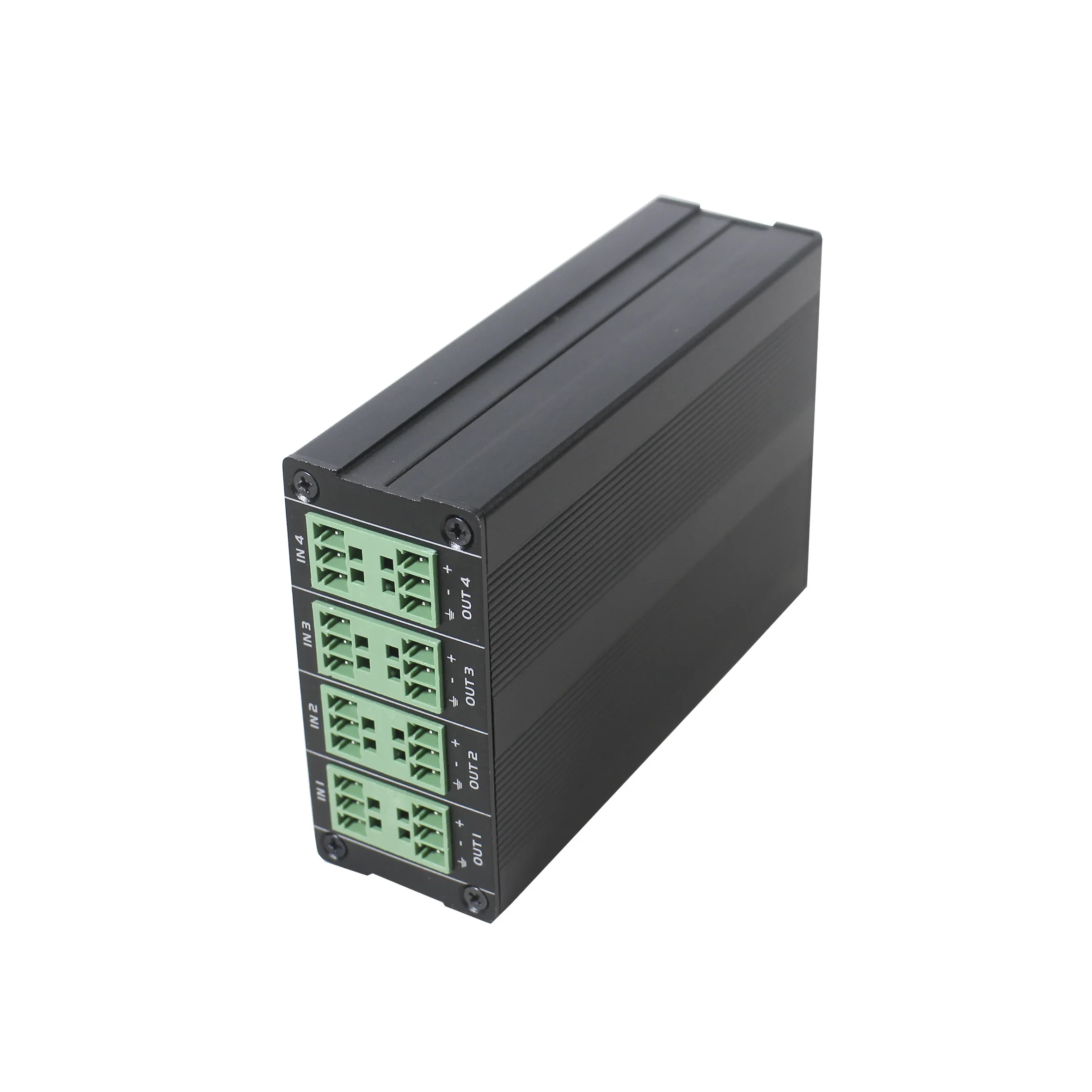 2026 4 in 4 Out Professional AES67 Sound Processor Dante Audio Converter/Transmitter Supporting 12V Power Supply