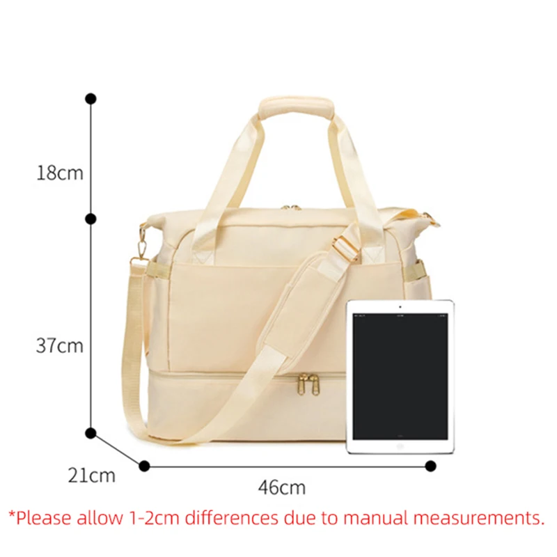 Sports Gym Bag Fitness Training Bag With Shoe Pocket Dry Wet Separation Swimming Shoulder Bag Yoga Daypack Travel Duffel HandBag