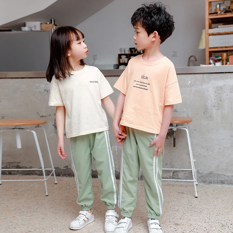 Boys Sportswear Pants Girls Trousers Sports Wear for Kids Toddler Running Loose Sport Pant Spring Autumn Summer Child Sweatpants - view 6