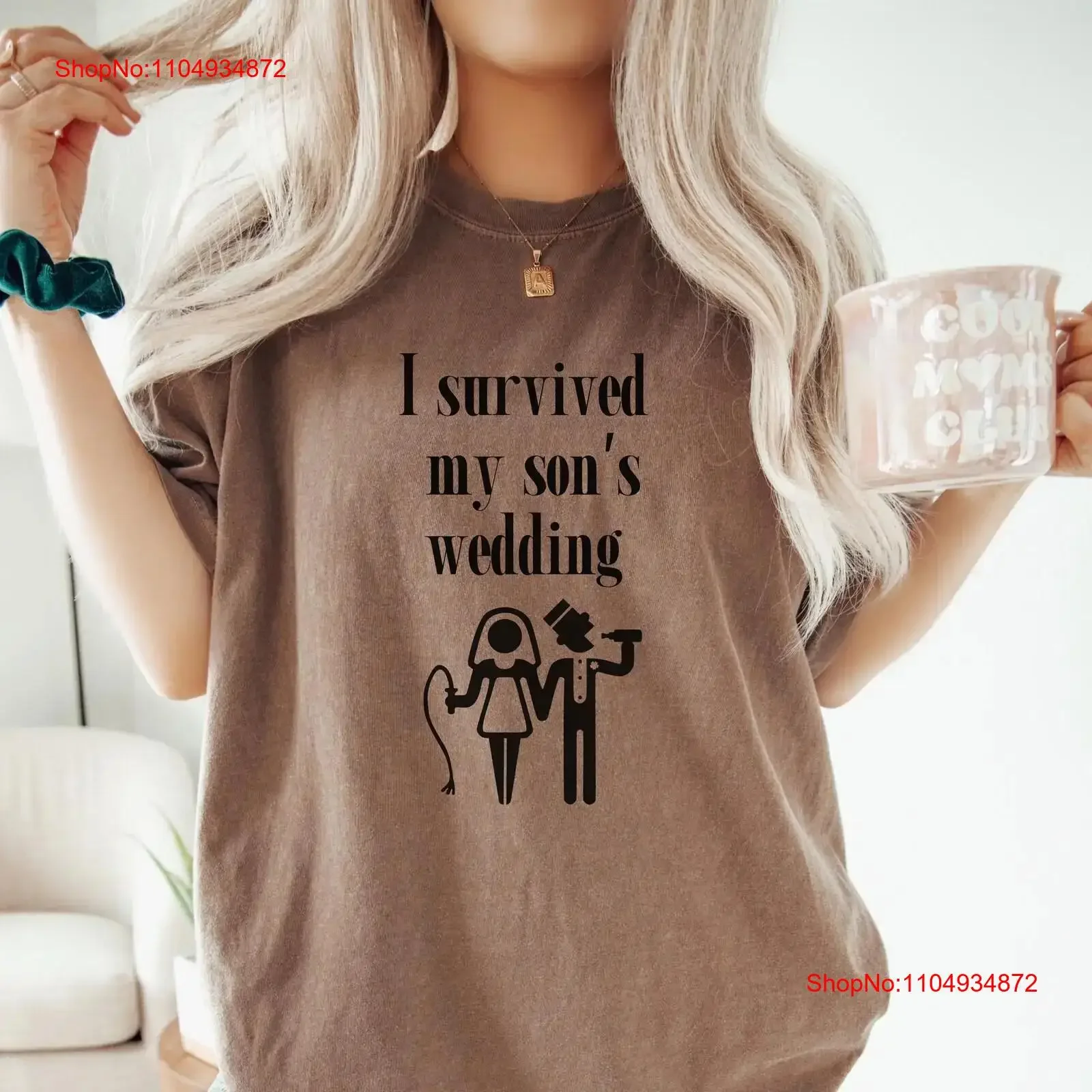 

I Survived Sons Wedding T Shirt SweaT Great Invitation Funny s vintage Washed Top For Everyday Wear designer clothes Stretched