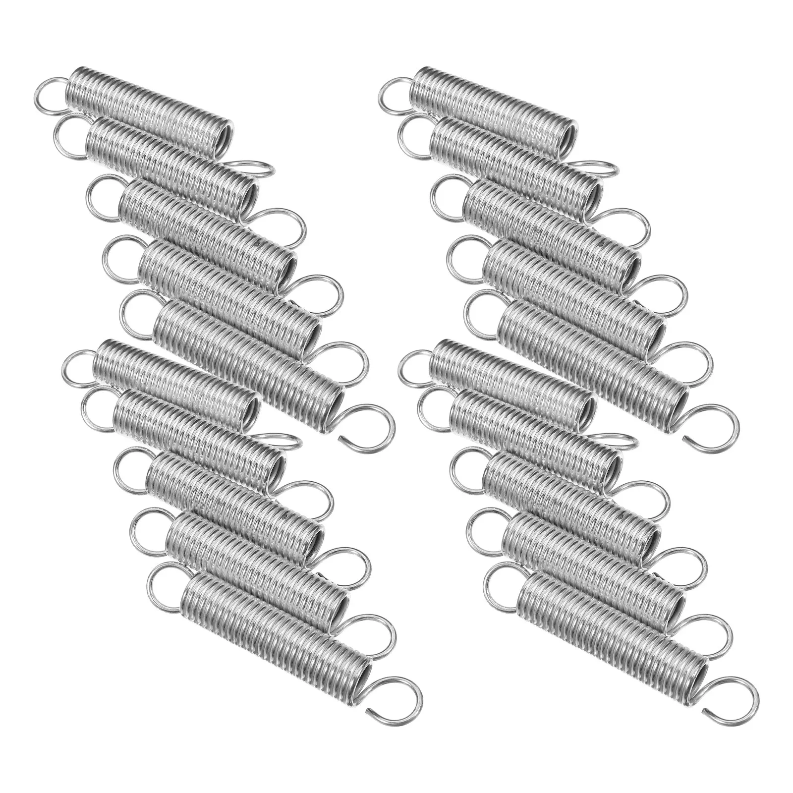 20Pcs Stainless Steel Tension Springs Extended Compression Springs Hook Ends for Electric Vehicle Parking Stand Ladder Feet