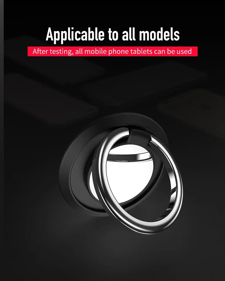 Universal Finger Ring Holder Stand Mobile Phone Luxury Rotatable Phone Back Sticker Holder for IPhone Samsung Xiaomi