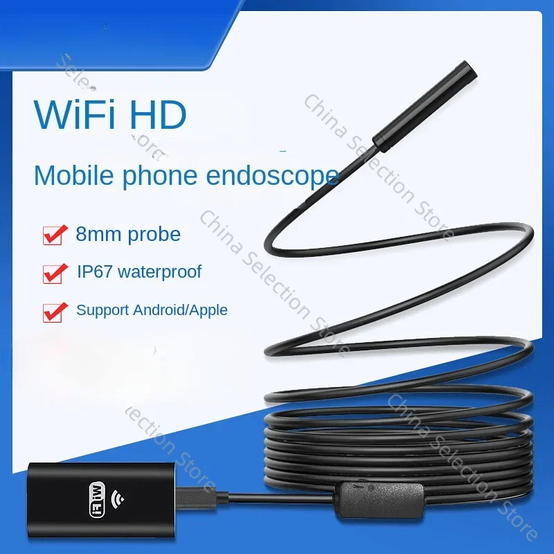 

New Wifi Endoscope Meters Optional Waterproof Apple Phone Endoscope IOS Endoscope, Wireless Endoscope