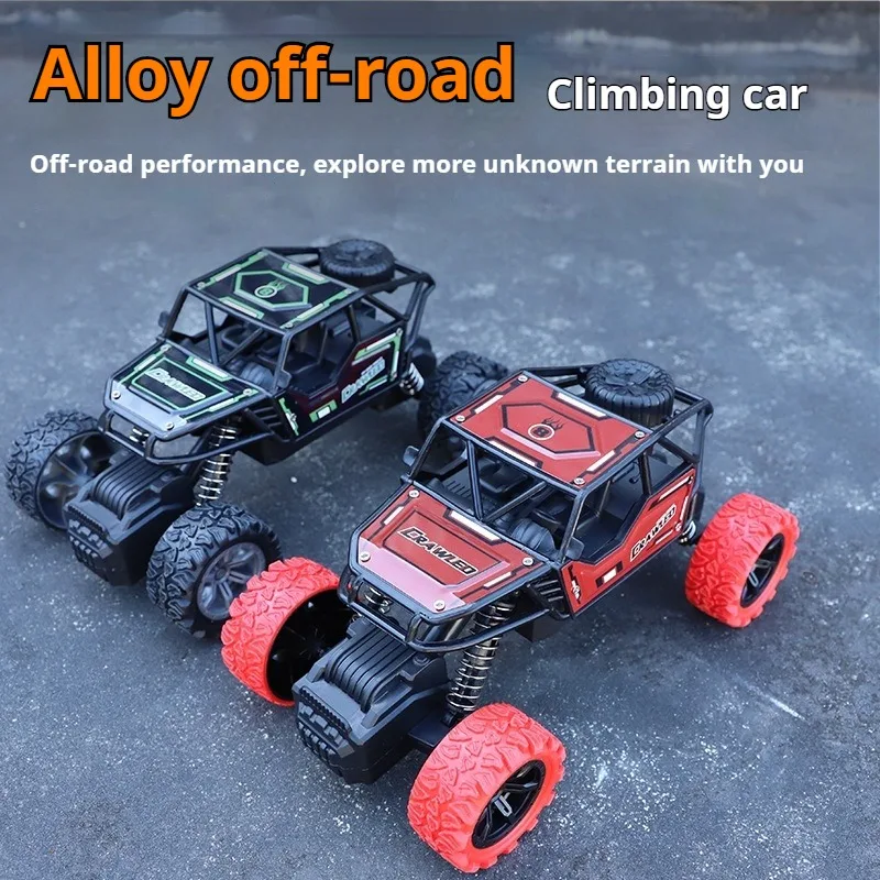 Kids Toys Large 19cm Alloy Pull-back Off-road Vehicle Shock-resistant Four-wheel Drive Big Castor Climbing Car Model Gift Box