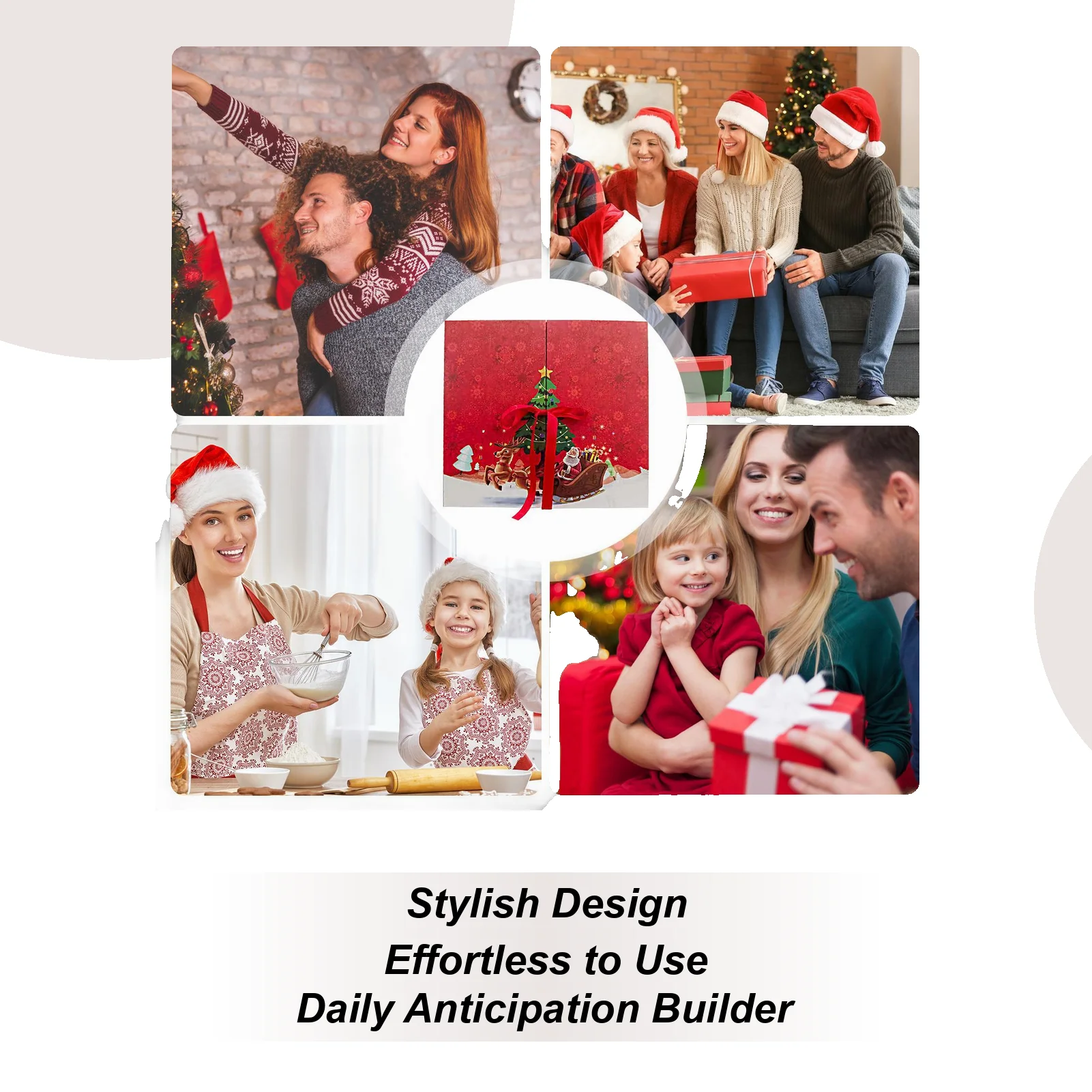 

Рождественский календарь обратного отсчета, рождественские игрушки, календарь с принтом Адвента, Коллекционная коробка, 24 дня для подростков, дома, девочек, женщин, мужчин, вечерние