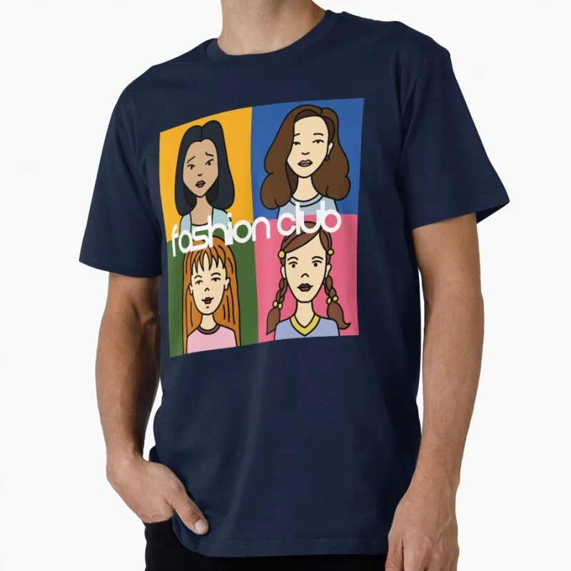 

fashion club Retro Sick sad world tv Daria Gift t shirt 90s Nostalgia cartoon Graphic Clothes Large size Tops 100% cotton tee