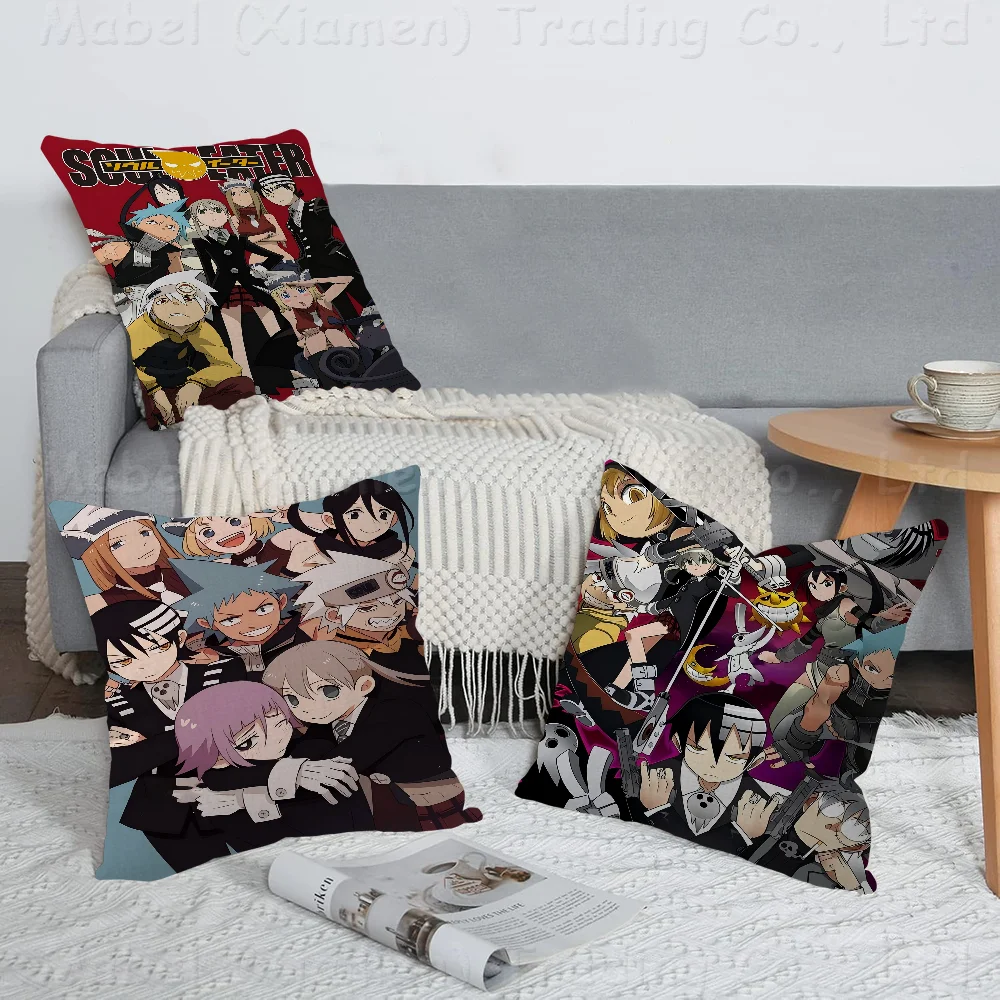 Anime SOUL EATER Pillow Gifts Home Office Furnishings Bedroom Sofa Car Cushion Cover Case 45x45cm