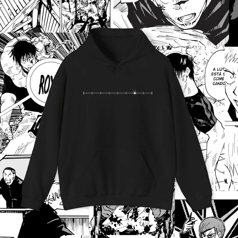 Nanami Kento Jujutsu Kaisen Moletom com capuz Anime Trendy Manga Roupas JJK Mercadoria Unissex Casual Wear