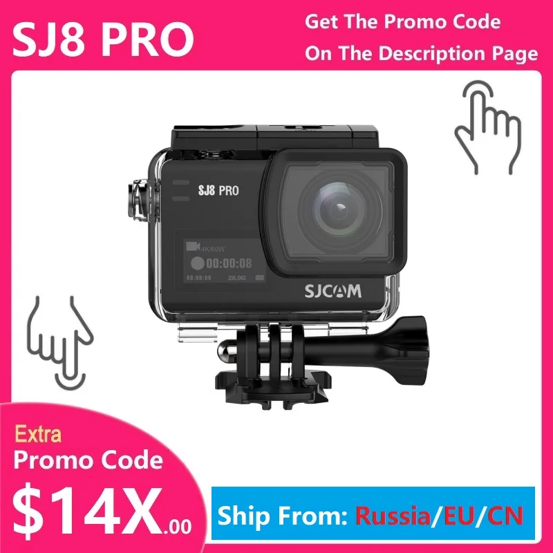 Top! SJ8 Pro SJ8 Series 4K 60FPS WiFi Remote Helmet Action Camera Ambarella Chipset 4K/60FPS Ultra HD Extreme Sports DV Camera