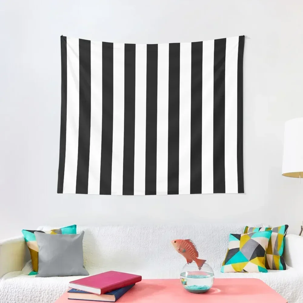 Black and White Vertical Stripes Tapestry Outdoor Decoration Cute Room Things Home And Comfort Decor Tapestry