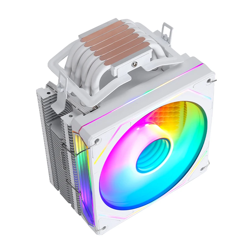 LANSHUO Cpu Cooler Fan Air-cooled Computer Cooling install LGA1200 2011 1851 1700 2/4/6 Heat Pipe Compatible AM4 AM5 x79 x99 i5