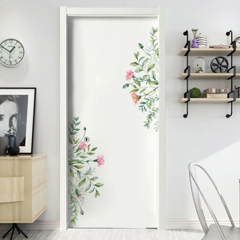 

Room Wall Sticker Decal Flower Green Leaf Home Removable Tool 30*60cm DIY Decor Floral Home decor Supply Useful