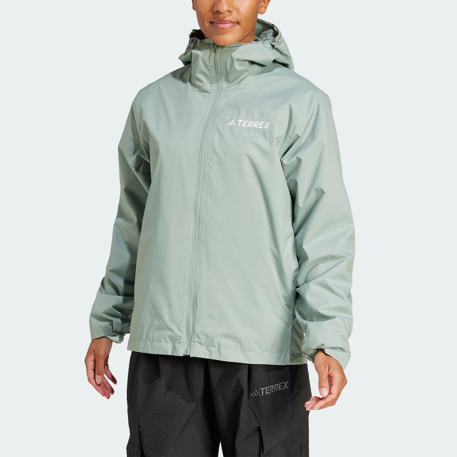 

Adidas genuine New Women's Hooded Outdoor Windbreaker JY4794