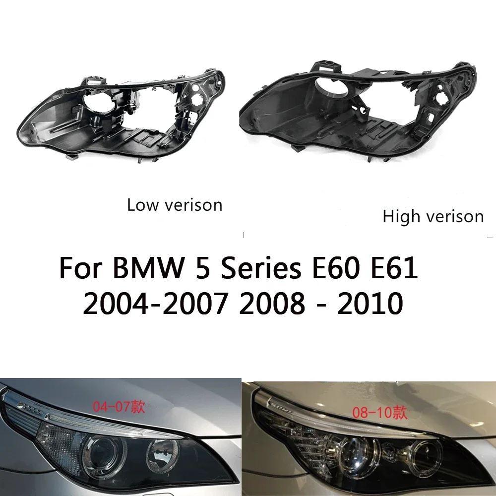 

Base Headlight Base for Bmw 5 Series E60 E61 2004 2005 2006 2007 - 2010 Headlamp House Car Rear Base Front Headlight Back House