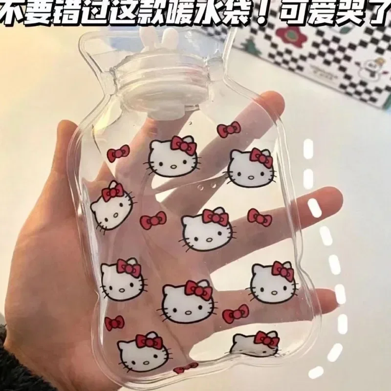 Hello Kitty Hot Water Bag Anime Kuromi Pochacco Cinnamoroll Cartoon Portable Water Dispensing Hot Water Bag Girl Birthday Gift