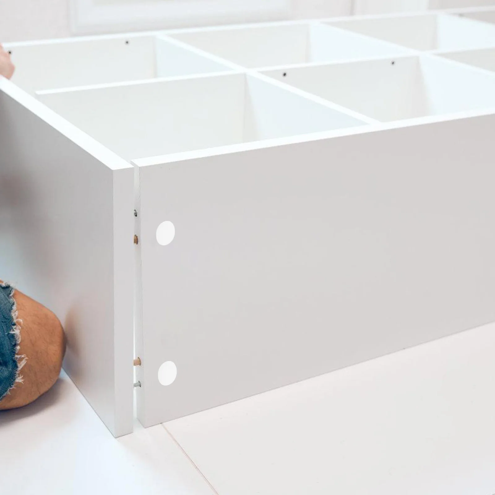 

100pcs Plastic For Furniture White Round Caps Hardware Shelf Plugs Screw Hole Covers Decorative Round Hole Plugs Dustproof Water