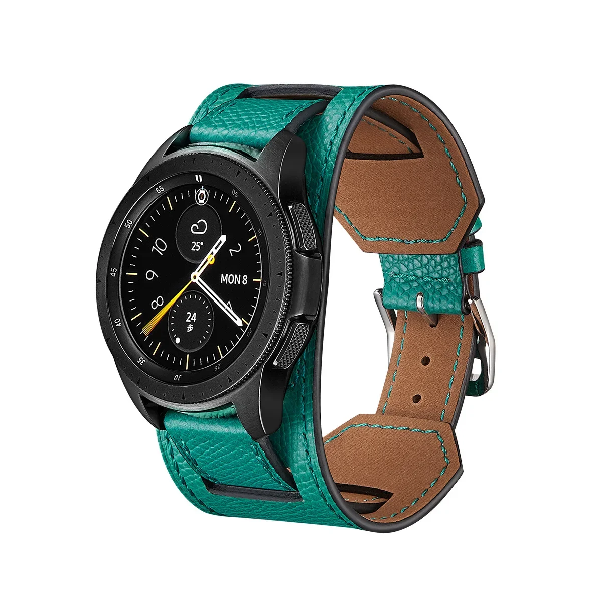 22mm 20mm Premium Leather Band for Samsung Watch 4/5/6 40mm 44mm Bracelet Belt Huawei Watch 4/3/GT3-2 Pro Amazfit GTR/GTR Strap