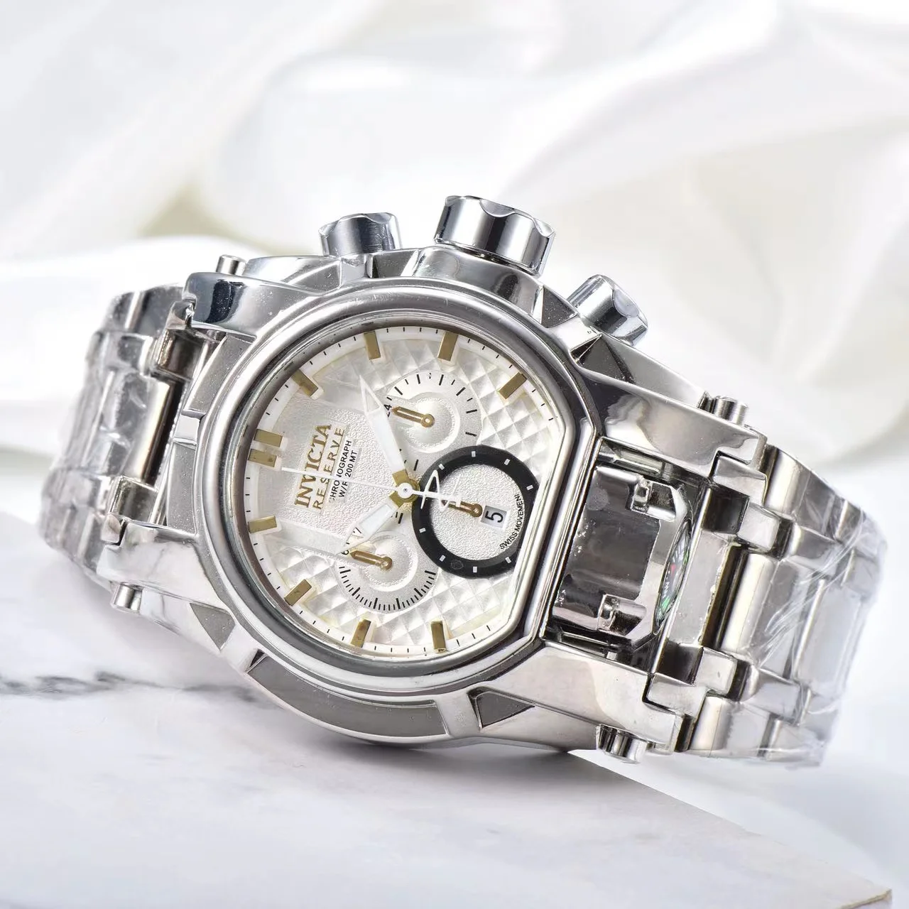 Three-hand large dial men's quartz alloy luxury men's popular watch
