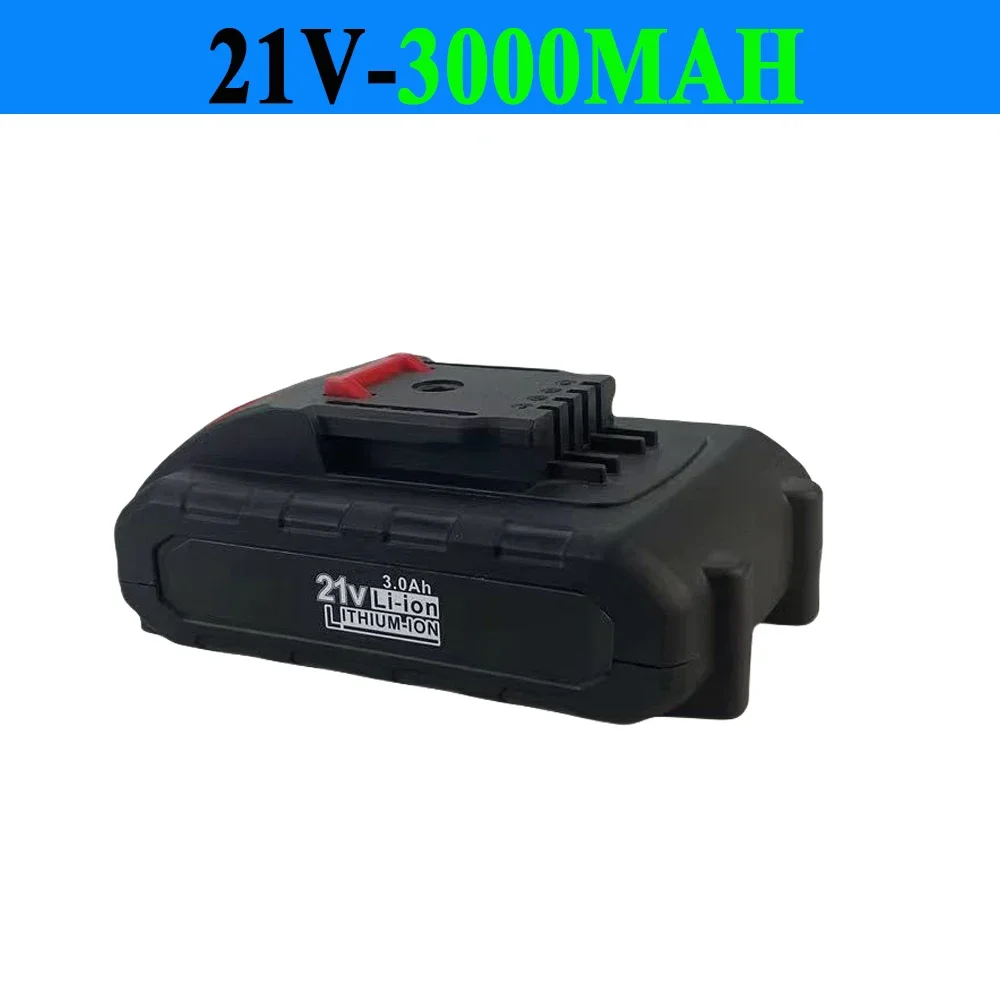 コードレス充電式バッテリー,21V, 3000mAh, 3.0Ah,ワークス用,交換用インパクトドリル,電動工具