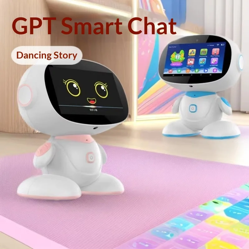 

Универсальный детский обучающий ИИ-робот GPT с поддержкой нескольких языков, интерактивным чатом, двумя микрофонами, функциями рассказывания историй и танцев для детей