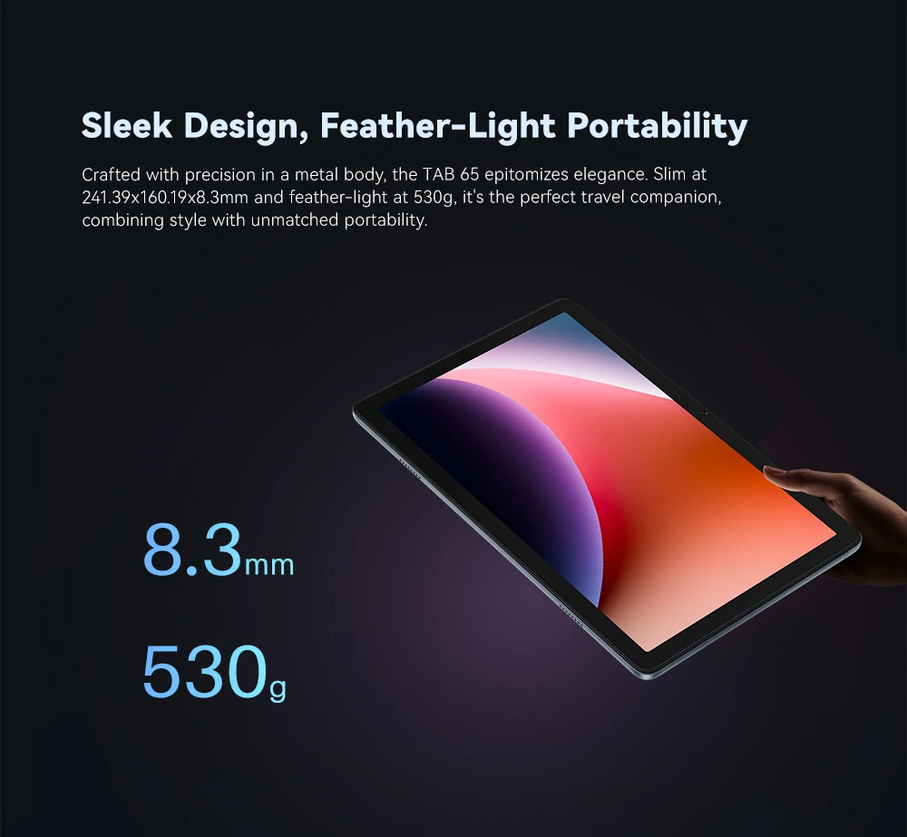 [Ship From UK]Cubot TAB 65 10.1-Inch HD+ 90Hz Screen Tablet Android 15 Octa-Core 12GB(4+8) RAM 128GB ROM 13MP 6200mAh OTG Pad PC