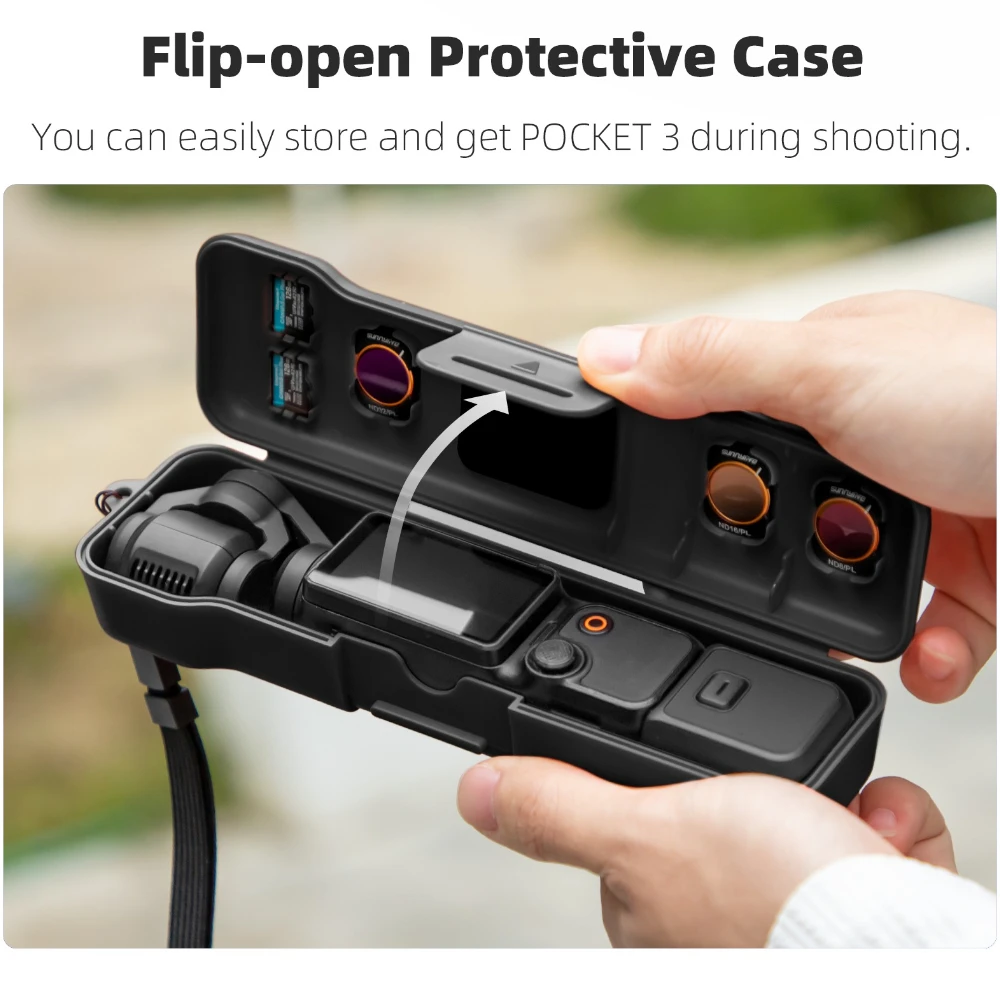 DJI Osmo Pocket 3 Protable 운반 가방 용 끈이있는 보호 케이스 DJI Pocket 3 액세서리 용 여행용 핸드백