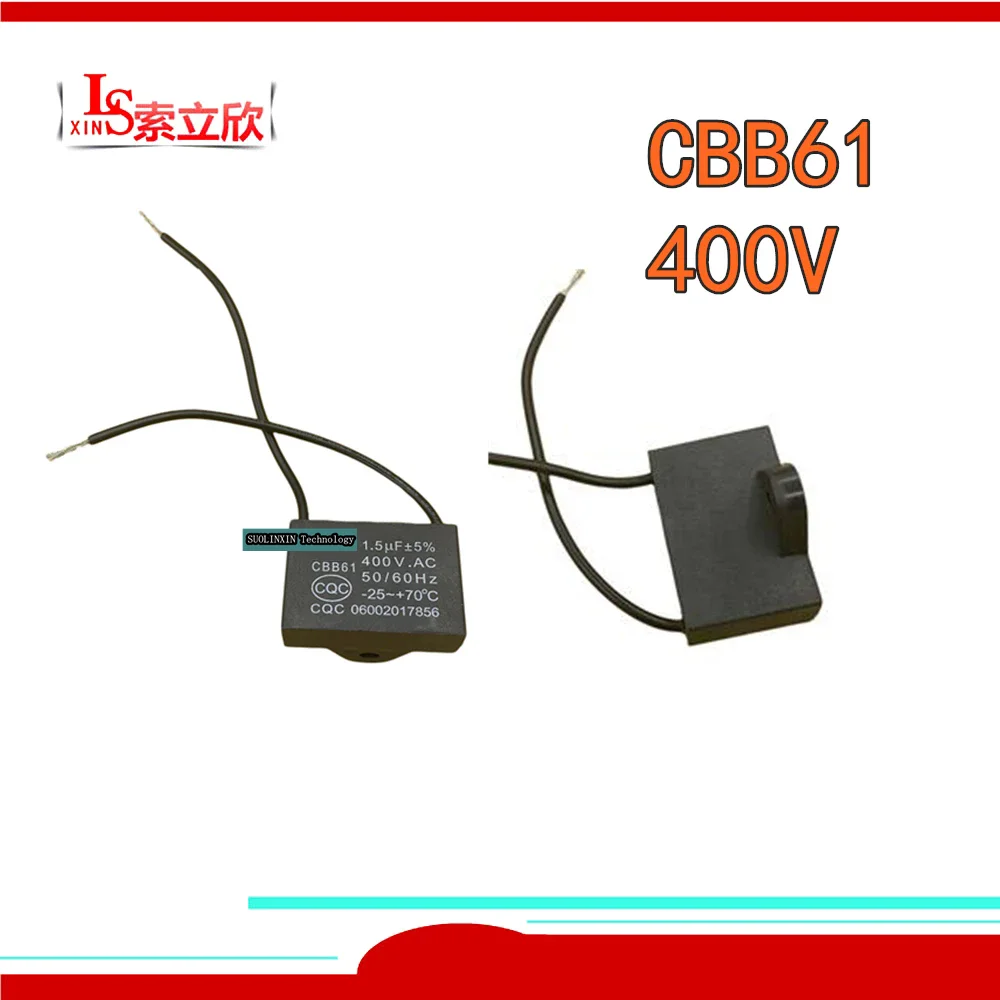 5 szt. CBB61 CBB6 1,0 µF – 2,0 µF, 400 V – Idealny kondensator rozruchowy do wentylatorów klimatyzatorów i płytek głównych