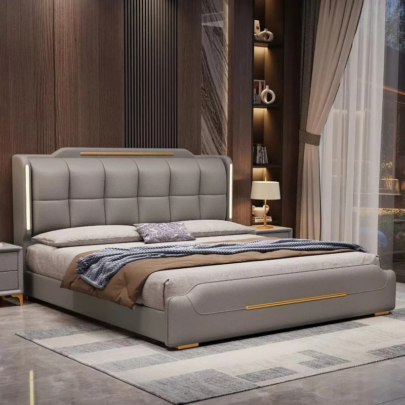 Luxury European Bed Double Modern Girls Children Queen Single Headboards Bed Simple Sleeping Letto Matrimoniale Home Furniture