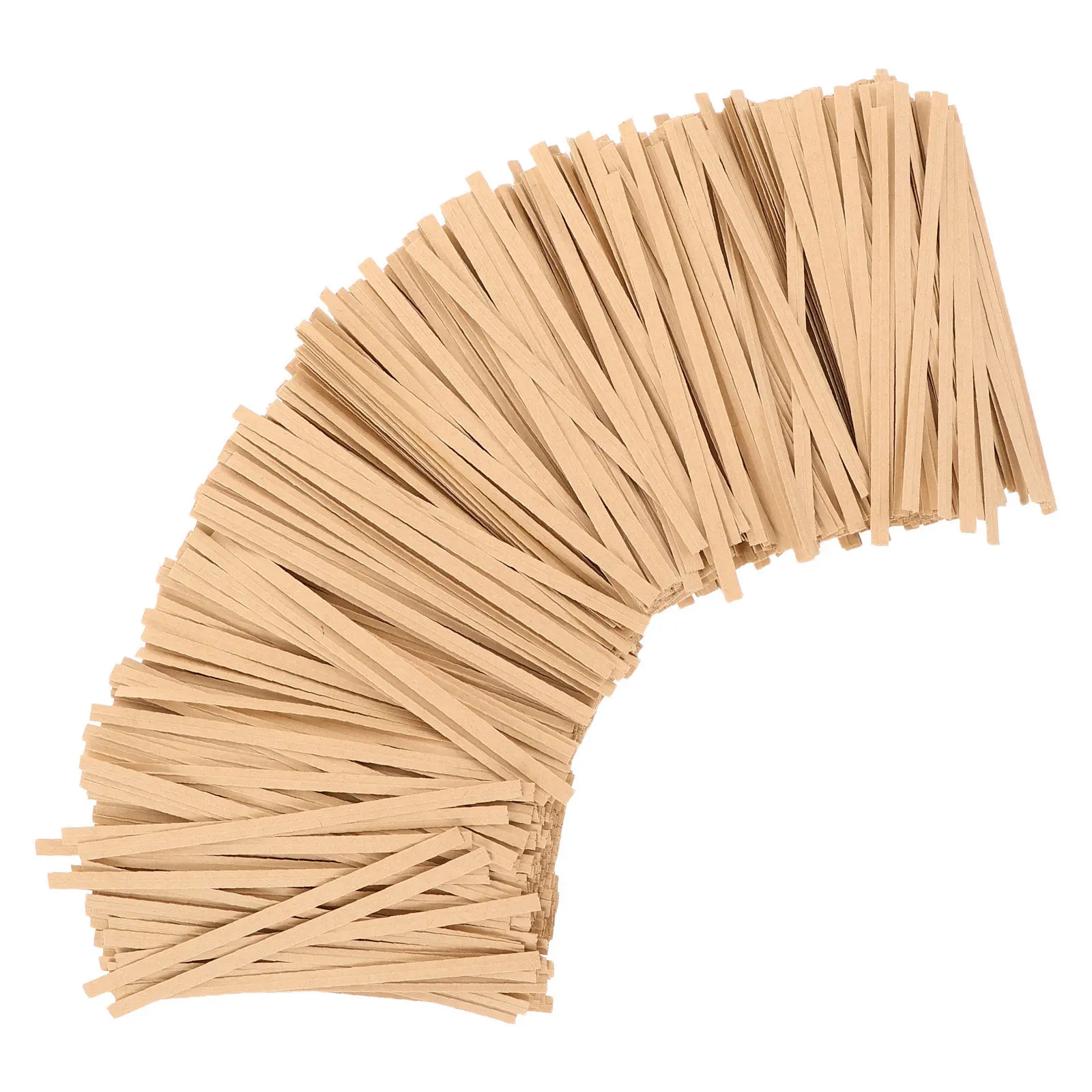500 Pcs Bread Bag Candy Twist Baker Cookie Khaki Food Closure Bakery