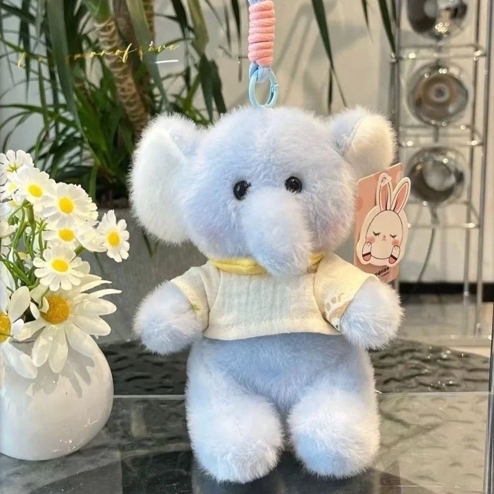 Fashion 18cm Plush Companion Doll Elephant Super Soft Animal Doll Pandent Plush Animal Shape Doll Toy Keychain Birthday Gift