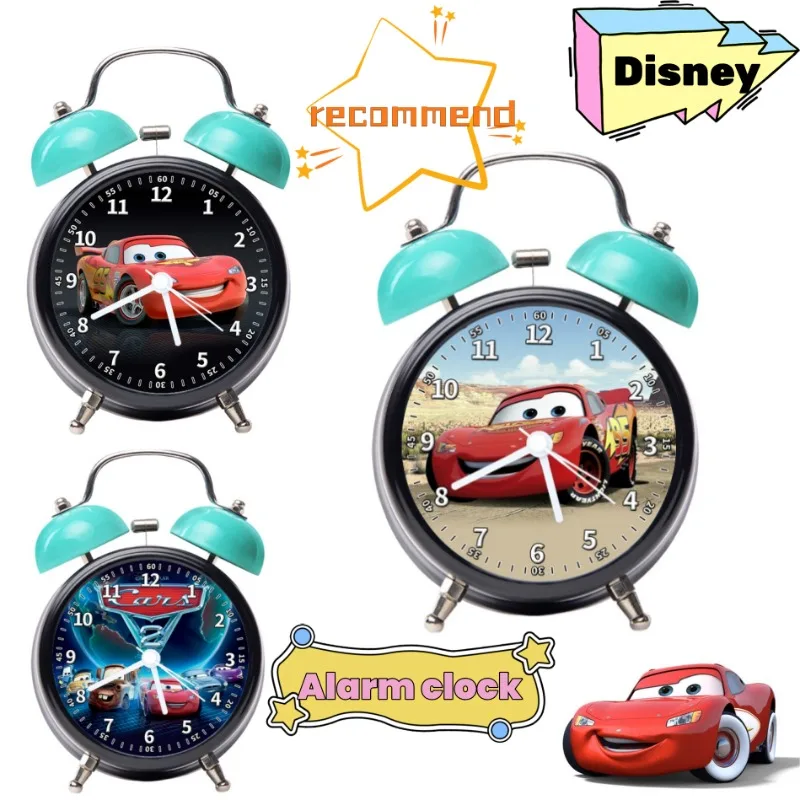 

Disney Lightning McQueen автомобили анимация мультфильм мини-будильник звон мальчик пробуждение будильник персонализированный праздничный подарок