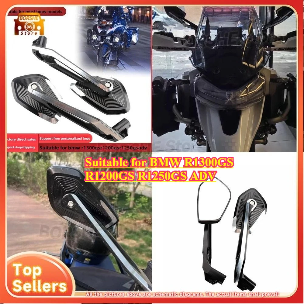 

Aluminum Motorcycle Rearview Mirror Suitable for BMW R1300GS R1200GS R1250GS ADV